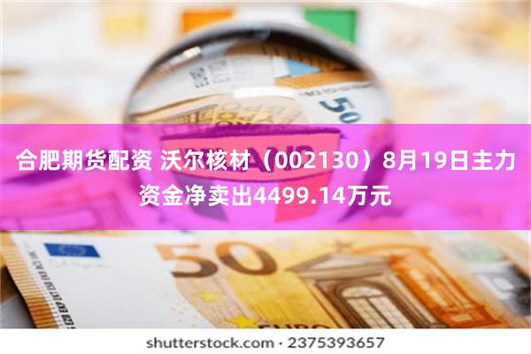 合肥期货配资 沃尔核材（002130）8月19日主力资金净卖出4499.14万元