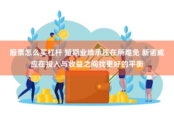 股票怎么买杠杆 短期业绩承压在所难免 新诺威应在投入与收益之间找更好的平衡